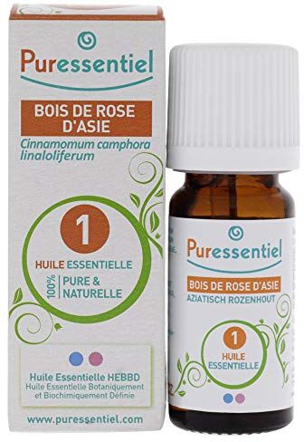 Puressentiel Olio Essenziale di Legno di Rosa Asiatica 100% Puro e Naturale OEBBD (Olio Essenziale Botanicamente e Biochimicamente Definito) Vegan e Cruelty Free 10 ml