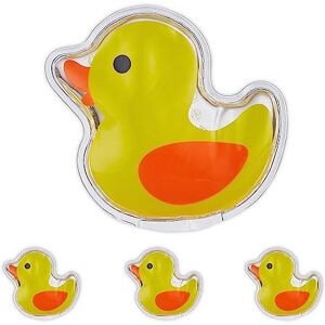 Relaxdays Ghiaccio Gel Termico, Set 4 Pad Terapia Caldo Freddo, Cuscinetto Refrigerante, Papera, HxL 9,5x10,5 cm, Giallo Relaxdays Ghiaccio Gel Termico, Set 4 Pad Terapia Caldo Freddo, Cuscinetto Refrigerante, Papera, HxL 9,5x10,5 cm, Giallo