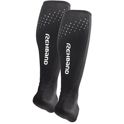 Rehband UD Supporto per il tendine d'Achille, 1 paio, supporto per Achille, supporto per il piede, supporto per la tibia, Colore:Nero, Misura:L Rehband UD Supporto per il tendine d'Achille, 1 paio, supporto per Achille, supporto per il piede, supporto per la tibia, Colore:Nero, Misura:L