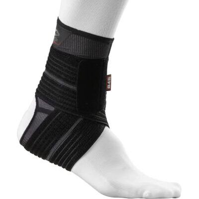 Shock Doctor Adjustable Ankle Sleeve with Compression Wrap Support, Black, Small Shock Doctor Adjustable Ankle Sleeve with Compression Wrap Support, Black, Small