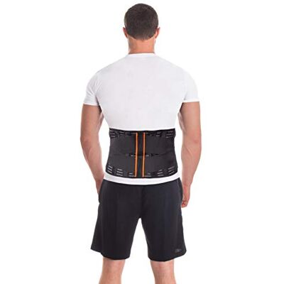TOROS-GROUP – Fascia Lombare – Correttore Postura Schiena – Supporto Regolabile con 4 Stecche di Rinforzo, Sollievo dal Dolore, Altezza 24 cm, Unisex, Nero, M TOROS-GROUP – Fascia Lombare – Correttore Postura Schiena – Supporto Regolabile con 4 Stecche di Rinforzo, Sollievo dal Dolore, Altezza 24 cm, Unisex, Nero, M