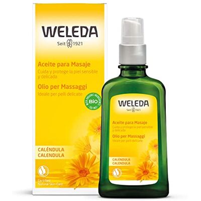 WELEDA Olio per Massaggi alla Calendula, adatto a tutti i tipi di pelle anche quelle più delicate, con estratti di fiori di calendula bio e camomilla(1X100 ml) WELEDA Olio per Massaggi alla Calendula, adatto a tutti i tipi di pelle anche quelle più delicate, con estratti di fiori di calendula bio e camomilla(1X100 ml)