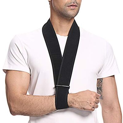 supregear Imbracatura per Braccio, Supporto per Collo Regolabile Leggero e Immobilizzatore Imbracatura per Braccio Semplice Supporto per Spalla Traspirante per Uomo Donna, Nero supregear Imbracatura per Braccio, Supporto per Collo Regolabile Leggero e Immobilizzatore Imbracatura per Braccio Semplice Supporto per Spalla Traspirante per Uomo Donna, Nero