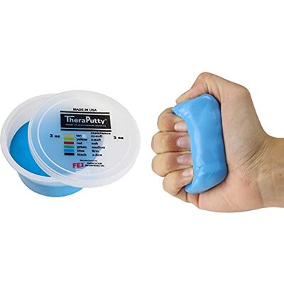 Cando TheraPutty Antimicrobico per Esercizi della Mano – Resistenza Rigida (Blu, 85 g) Trainer Igienico per la Forza della Presa per Fisioterapia e Terapia Occupazionale Cando TheraPutty Antimicrobico per Esercizi della Mano – Resistenza Rigida (Blu, 85 g) Trainer Igienico per la Forza della Presa per Fisioterapia e Terapia Occupazionale