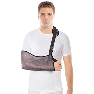 TOROS-GROUP Reggibraccio di Supporto Grigio Universale Traspirante Unisex Sollievo dal dolore TOROS-GROUP Reggibraccio di Supporto Grigio Universale Traspirante Unisex Sollievo dal dolore