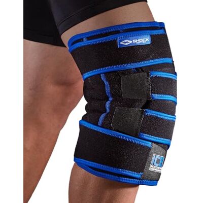 Shock Doctor Ice Recovery compressione ginocchio fascia unisex adulto, Small/Medium Shock Doctor Ice Recovery compressione ginocchio fascia unisex adulto, Small/Medium