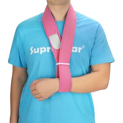 supregear Imbragatura da braccio, collare regolabile e polsino immobilizzatore Supporto leggero per collo Semplice imbragatura da braccio Supporto medico traspirante per uomini donne, taglia unica supregear Imbragatura da braccio, collare regolabile e polsino immobilizzatore Supporto leggero per collo Semplice imbragatura da braccio Supporto medico traspirante per uomini donne, taglia unica