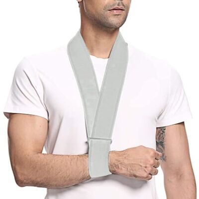 supregear Imbracatura per Braccio, Supporto per Collo Regolabile Leggero e Immobilizzatore Imbracatura per Braccio Semplice Supporto per Spalla Traspirante per Uomo Donna, Grigio supregear Imbracatura per Braccio, Supporto per Collo Regolabile Leggero e Immobilizzatore Imbracatura per Braccio Semplice Supporto per Spalla Traspirante per Uomo Donna, Grigio
