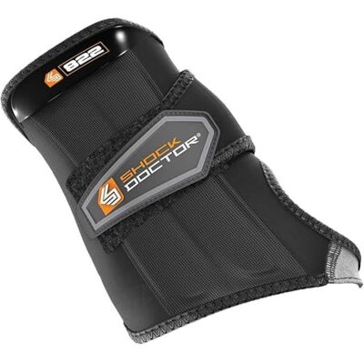 Shock Doctor 822 , Fascia protettiva per polso, mano sinistra, chiusura ad avvolgimento, Nero (Black), S Shock Doctor 822 , Fascia protettiva per polso, mano sinistra, chiusura ad avvolgimento, Nero (Black), S