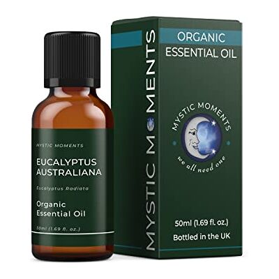 Mystic Moments Olio Essenziale Biologico d'Eucalipto Australiana 50ml Mystic Moments Olio Essenziale Biologico d'Eucalipto Australiana 50ml