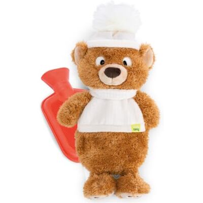 NICI Borsa Acqua Calda Orsetto Cappuccino, 300 ml, 34 cm Rivestimento in peluche morbido, calore e comfort per casa, ideale per momenti di relax e come regalo NICI Borsa Acqua Calda Orsetto Cappuccino, 300 ml, 34 cm Rivestimento in peluche morbido, calore e comfort per casa, ideale per momenti di relax e come regalo