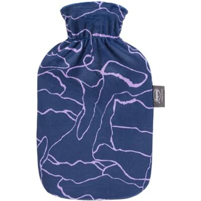 Fashy Borsa dell'acqua calda con tirante stampato, 2,0 l, lilla Fashy Borsa dell'acqua calda con tirante stampato, 2,0 l, lilla
