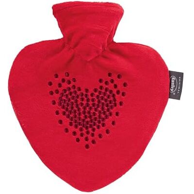 Fashy Bottiglia calda con rivestimento e ricamo, colore rosso, 0,7 l Fashy Bottiglia calda con rivestimento e ricamo, colore rosso, 0,7 l