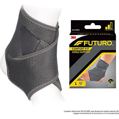FUTURO Supporto per caviglia Comfort Fit , Regolabile, 17.8 cm – 29.2 cm FUTURO Supporto per caviglia Comfort Fit , Regolabile, 17.8 cm – 29.2 cm