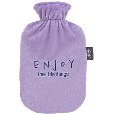 Fashy Borsa dell'acqua calda con rivestimento, lilla, 2,0 l Fashy Borsa dell'acqua calda con rivestimento, lilla, 2,0 l