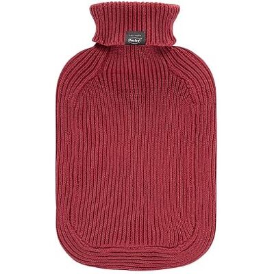 Fashy Borsa dell'acqua calda con rivestimento a collo alto, 2 l, colore: rosso ruggine Fashy Borsa dell'acqua calda con rivestimento a collo alto, 2 l, colore: rosso ruggine
