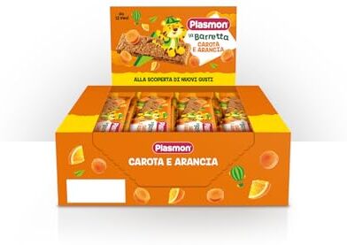 Plasmon Barretta Carota e Arancia 16X20g, dai 12 Mesi