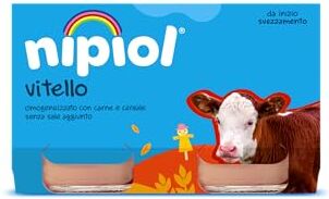 Nipiol Omogeneizzato Vitello 2x120 g, 12 Confezioni