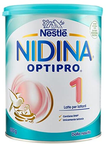 NIDINA Nestlé  Optipro 1 Latte per Lattanti Polvere dalla Nascita, 800g