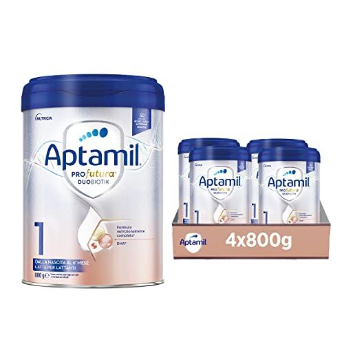 Aptamil PROFUTURA Duobiotik 1 Latte in polvere per Lattanti dalla Nascita al 6° mese 3200 grammi (4 confezioni da 800g)