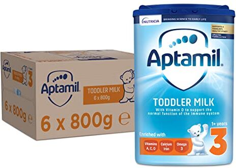 Aptamil Growing Up Milk Stage 3, 1-2 Years, 800 g, Pack of 6