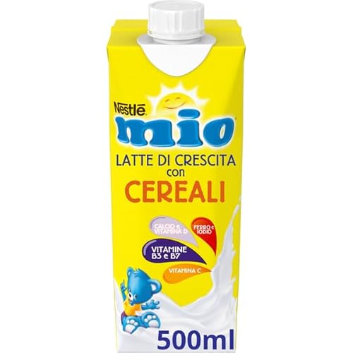 Mitac Latte di Crescita con Cereali Liquido, 12 Brick da 500 ml (6 L)