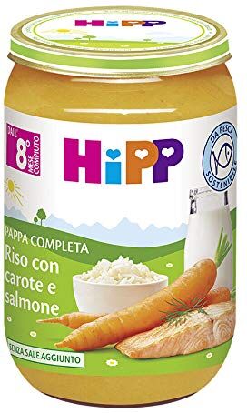 HiPP Riso Carote/salmone 220g