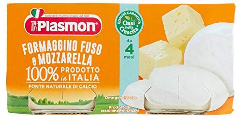 Plasmon Omogeneizzato di Formaggio di Mozzarella, 2 x 80g