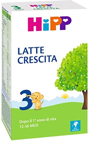 HiPP Latte 3 Crescita Polvere, Confezione Da 500 G