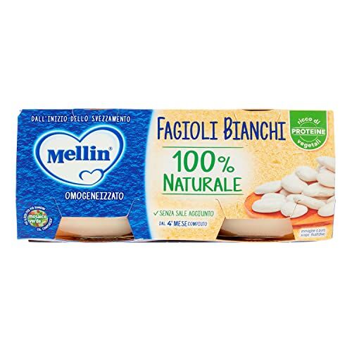 Mellin Omogeneizzato Fagioli Bianchi X2, 160g