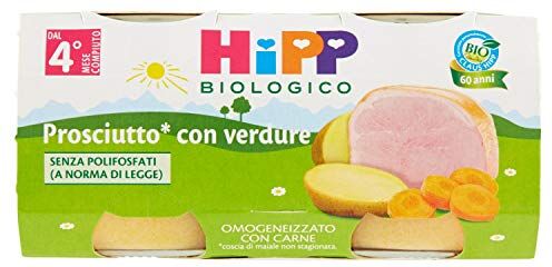 HiPP Omogeneizzati Prosciutto Bio Gr.80X2