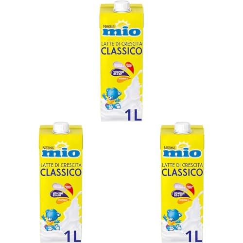 Mitac Latte di Crescita Classico Liquido, 8 Brick da 1 L (8 L) (Confezione da 3)