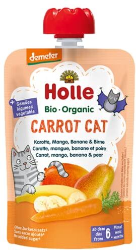 Holle Pouchy Carota Gatto Carota, Mango, Banana e Pera 100g