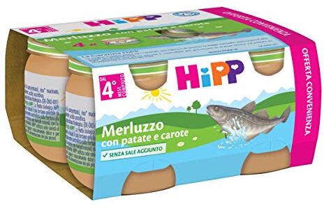 HiPP Merluzzo Con Patate E Carote 4x80g