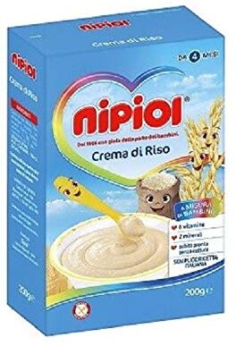 Nipiol Crema di Riso 200g per Svezzamento Bambini