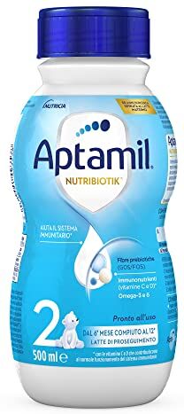 Aptamil 2 Latte di Proseguimento Liquido 12 Pezzi da 500 ml