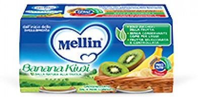 Mellin Omogeneizzato Gusto Banana-Kiwi 6 Vasetti x100g