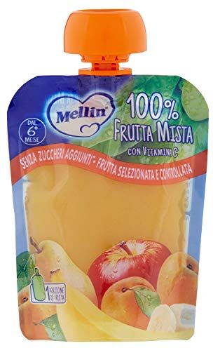 Mellin Merenda 100% Frutta Mista con Vitamina C 90 gr