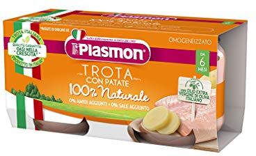 Plasmon Omogeneizzato Trota Verdure 80 G X 2 Pezzi