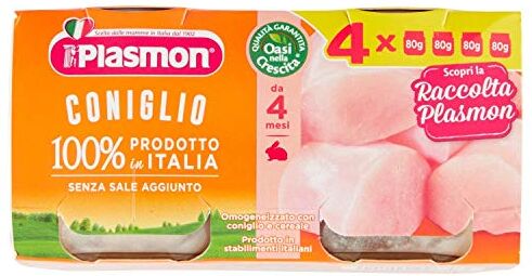 Plasmon Omogeneizzato di Carne Coniglio 320 g