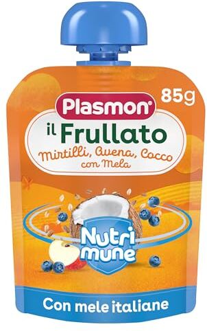 Plasmon Frullato Nutrimune Mirtillo Avena Cocco 6x85g