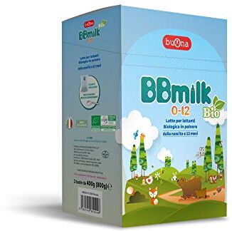 Buona BBmilk 0-12 Bio polvere – Nuova formula ancora più ricco Latte biologico in polvere per lattanti – 800g