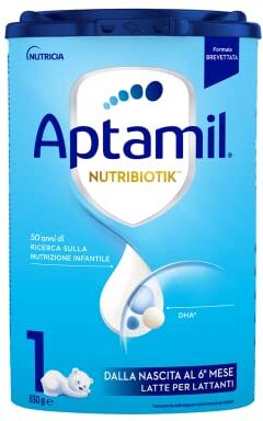 Aptamil Nutribiotik 1 Latte per lattanti in polvere dalla Nascita al 6° mese 1 Confezione da 830g