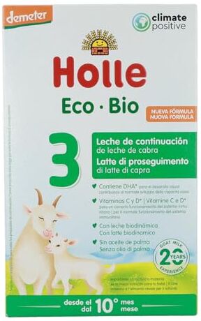 Holle Latte di continuazione di capra per bambini 3 Bio 400 g di polvere