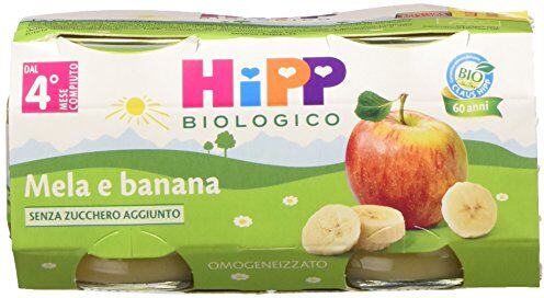 HiPP Omogeneizzato Mela e Banana 24 vasetti da 80 g