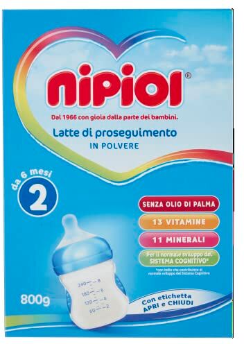 Nipiol Latte Polvere, Stage 2, Confezione da 4 Pezzi