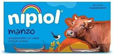 Nipiol Omogeneizzato Manzo, 80 g, Confezione da 24