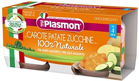 Plasmon Omogeneizzato di Carote, Patate e Zucchine, 160g