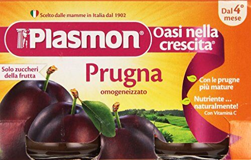 Plasmon Oasi nella crescita, Prugna, omogeneizzato, dal 4 mese 12 pezzi da 208 g [2496 g]