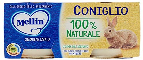 Mellin Omogenizzato Coniglio, 2 x 80g